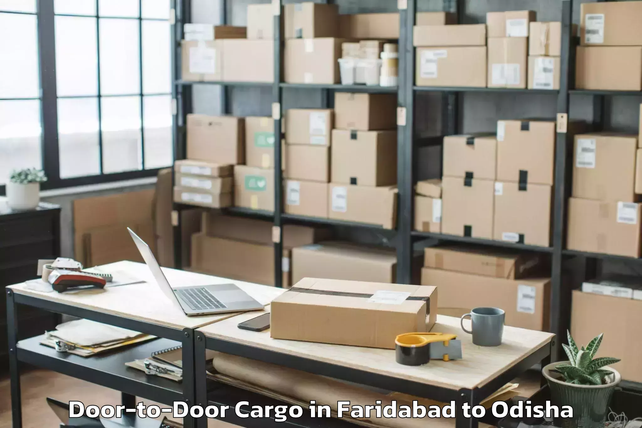 Book Faridabad to Bhawani Mall Door To Door Cargo